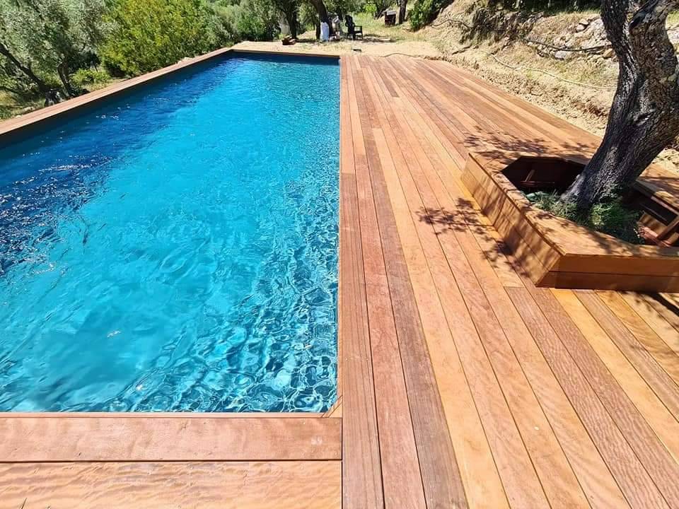 piscine 12x4mgris anthracite